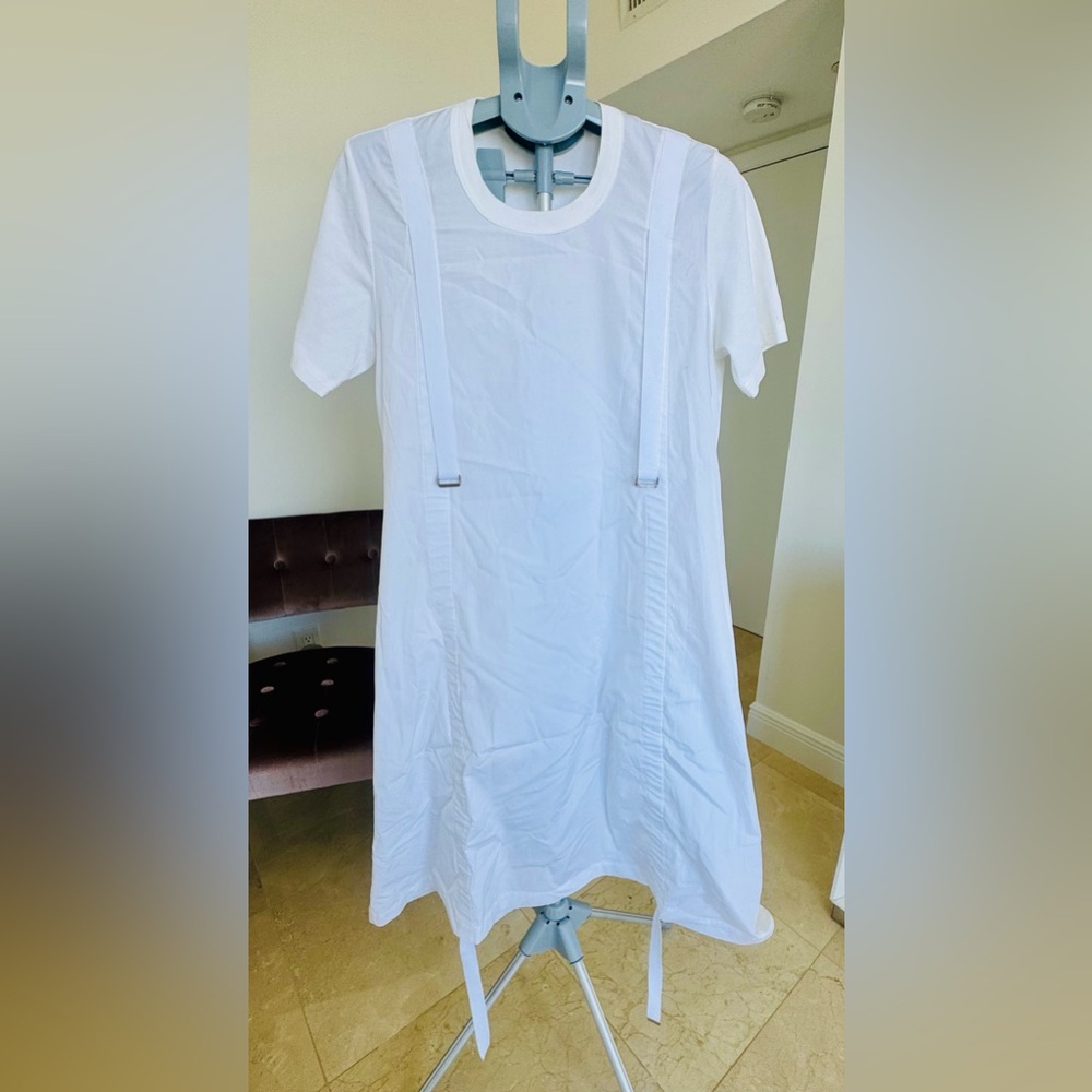 Noir Kei Ninomiya by Comme Des Garson White adjustable Dress, L